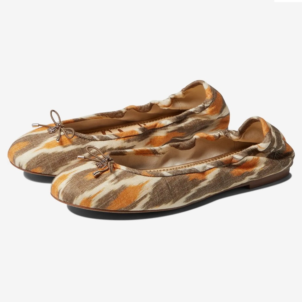 Sam‎ Edelman Felicia Ballet Flat in Grey Linen Size 7